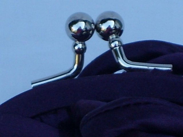 Image 2 of COAST Purple Silk Wrist Bag NEW
