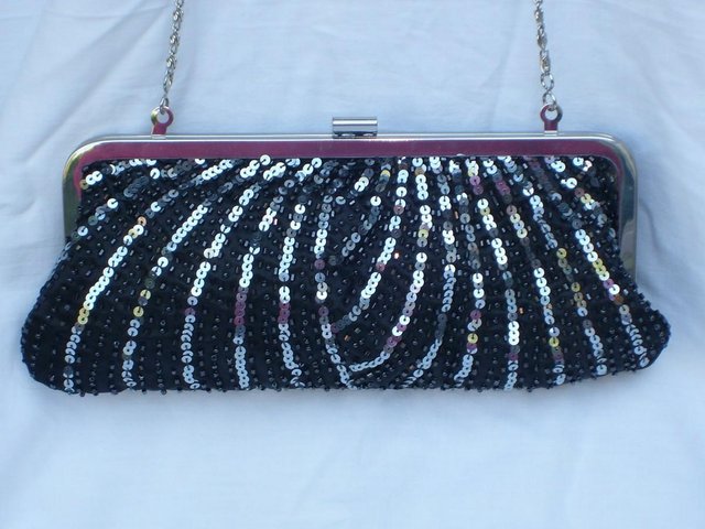 Preview of the first image of M&S AUTOGRAPH Bead & Sequin Clutch/Bag NEW.