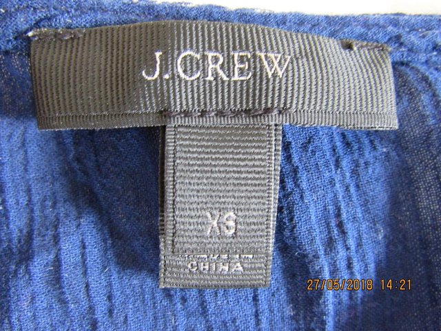 Image 2 of J Crew embroidered top M
