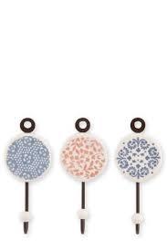Preview of the first image of NEXT Set of 3 Ceramic Ball Head Wall Hooks NEW!.