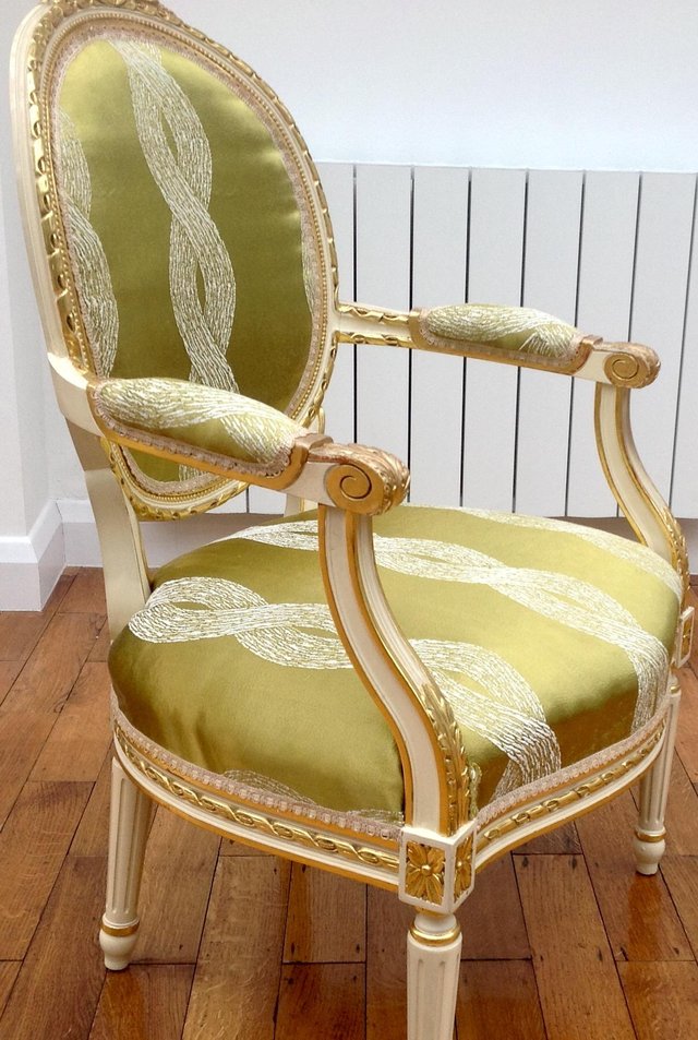 Image 2 of FRENCH-style-GILDED ARMCHAIR