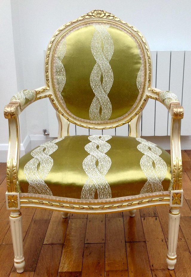 Preview of the first image of FRENCH-style-GILDED ARMCHAIR.