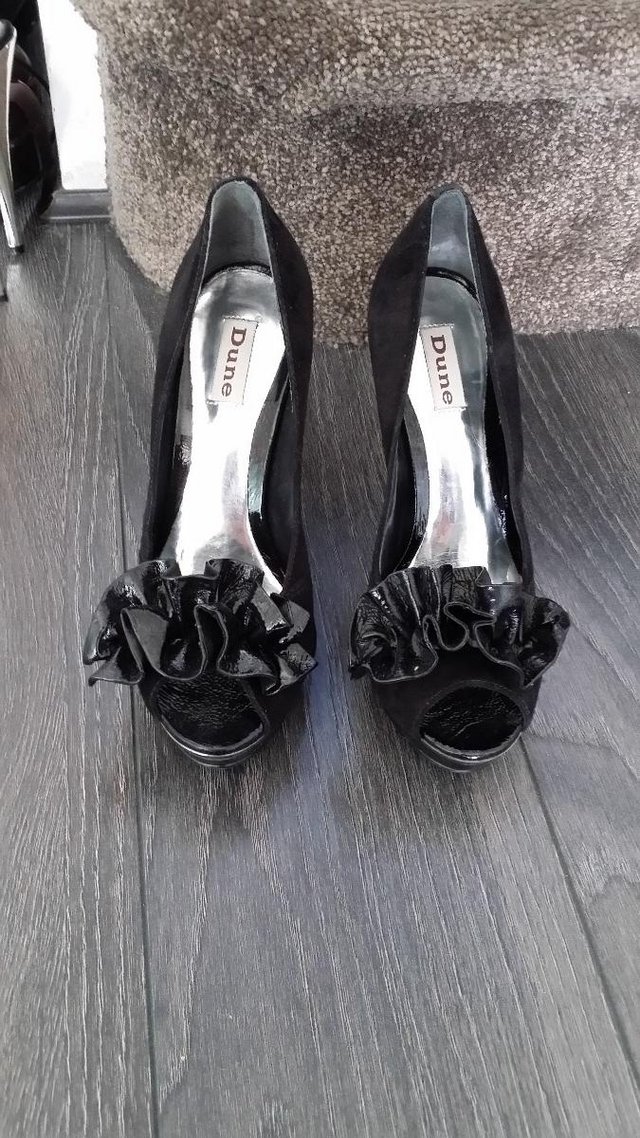 Image 2 of Stylish Ladies Black Suede Stilettos - Size 36EU