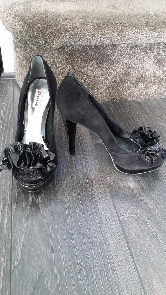 Image 3 of Stylish Ladies Black Suede Stilettos - Size 36EU