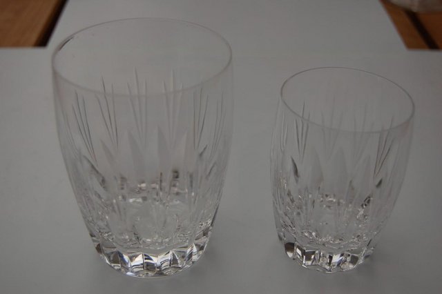 Image 2 of Stuart Salisbury (Lichfield) Wine Whiskey&Water Glasses, VGC