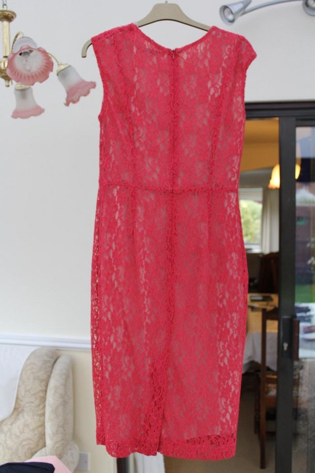 Image 3 of French Connection size 12 dress, pinkish red colour