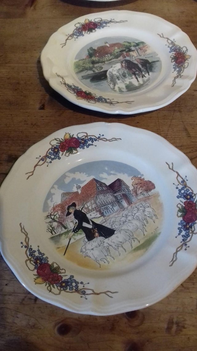 Image 2 of vintage plates , french collectibles