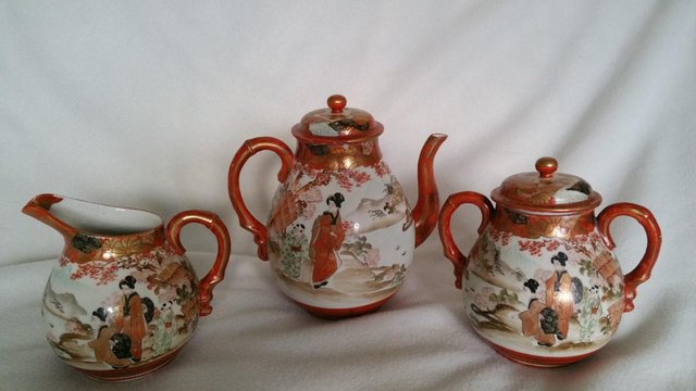 Preview of the first image of Japanese Porcelain tea pot +.