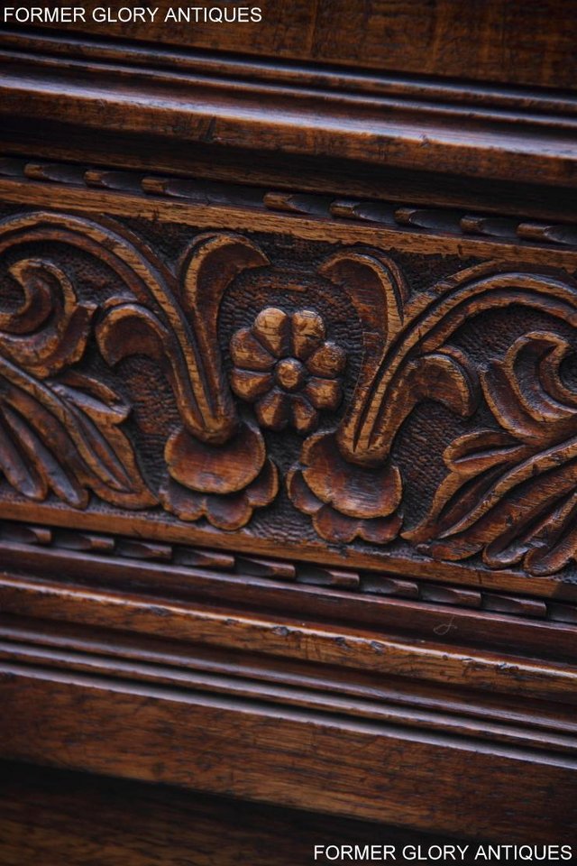 Image 27 of A TITCHMARSH AND GOODWIN OAK DRESSER BASE SIDEBOARD CABINET