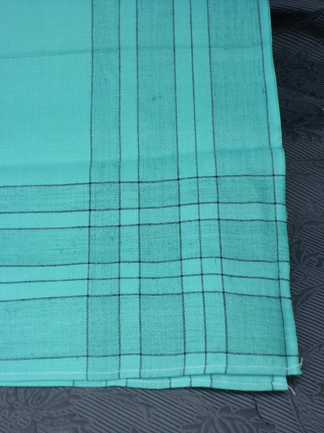 Preview of the first image of Turquoise Linen Table Cloth – NEW!.