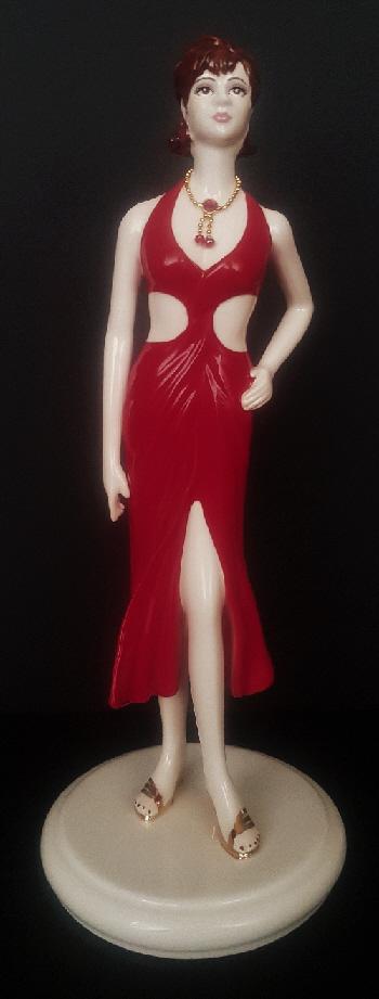 Preview of the first image of COALPORT BIRTHSTONE FIGURINE "JULY - RUBY".