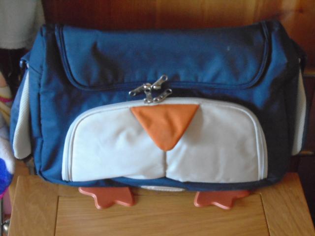 Preview of the first image of Samsonite Sammies Baby Changing Shoulder Bag - Penguin.
