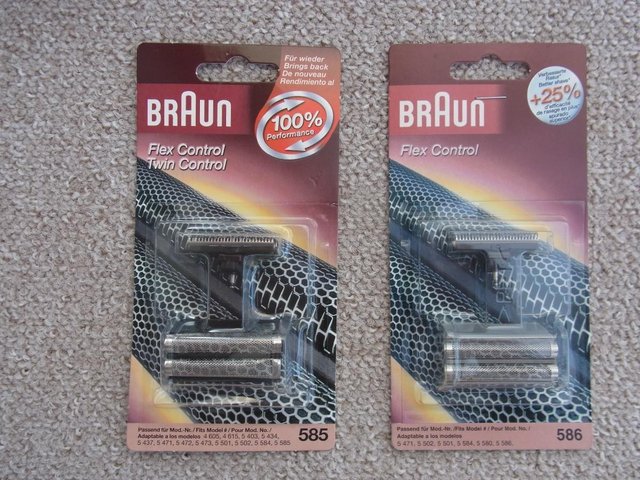 Preview of the first image of BRAUN SHAVER FOIL & CUTTER 585 OR 586 PACK.