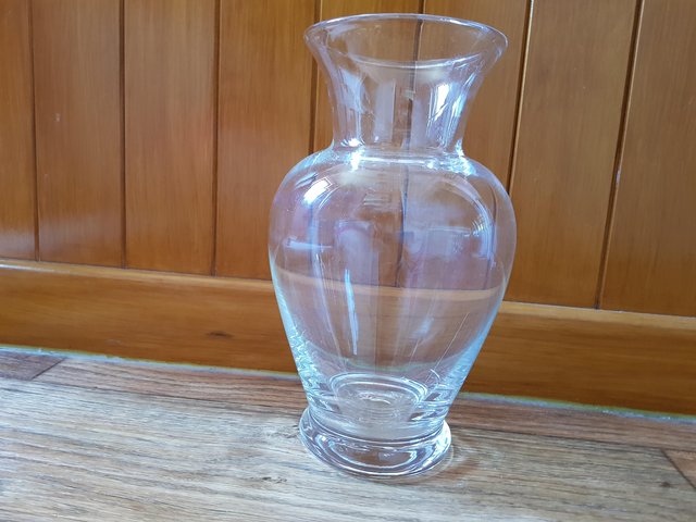 Preview of the first image of Large Dartington Crystal Glass Vase.