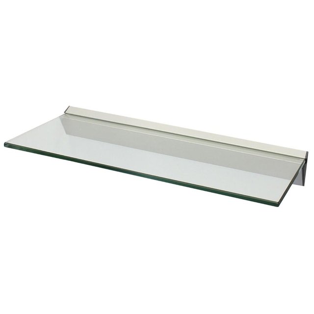 Preview of the first image of WALL MOUNTED GLASS DISPLAY SHELFS with BRACKETS.