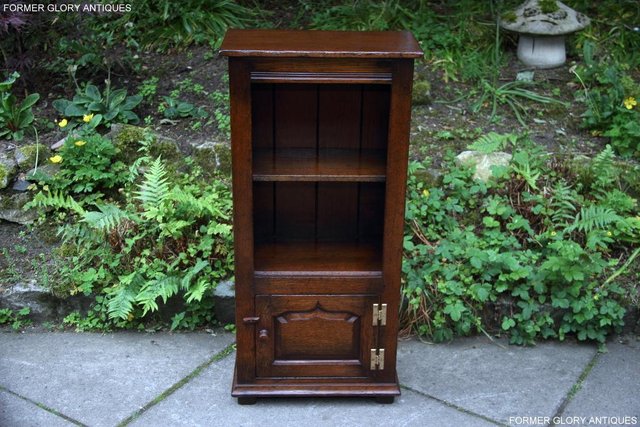 Preview of the first image of TITCHMARSH & GOODWIN OAK BOOKCASE CD DVD CABINET HALL TABLE.
