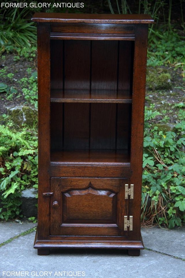 Image 5 of TITCHMARSH & GOODWIN OAK BOOKCASE CD DVD CABINET HALL TABLE