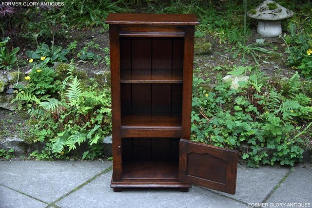 Image 6 of TITCHMARSH & GOODWIN OAK BOOKCASE CD DVD CABINET HALL TABLE
