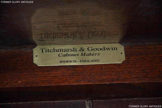Image 7 of TITCHMARSH & GOODWIN OAK BOOKCASE CD DVD CABINET HALL TABLE