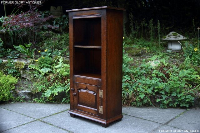 Image 10 of TITCHMARSH & GOODWIN OAK BOOKCASE CD DVD CABINET HALL TABLE
