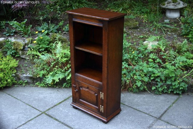 Image 15 of TITCHMARSH & GOODWIN OAK BOOKCASE CD DVD CABINET HALL TABLE