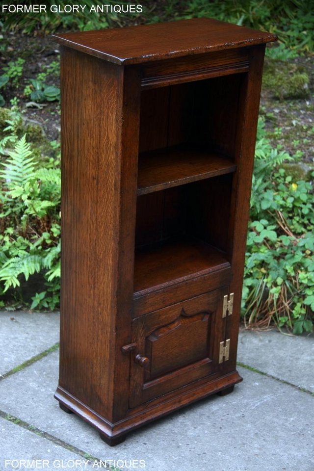 Image 18 of TITCHMARSH & GOODWIN OAK BOOKCASE CD DVD CABINET HALL TABLE