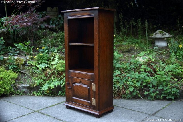 Image 52 of TITCHMARSH & GOODWIN OAK BOOKCASE CD DVD CABINET HALL TABLE