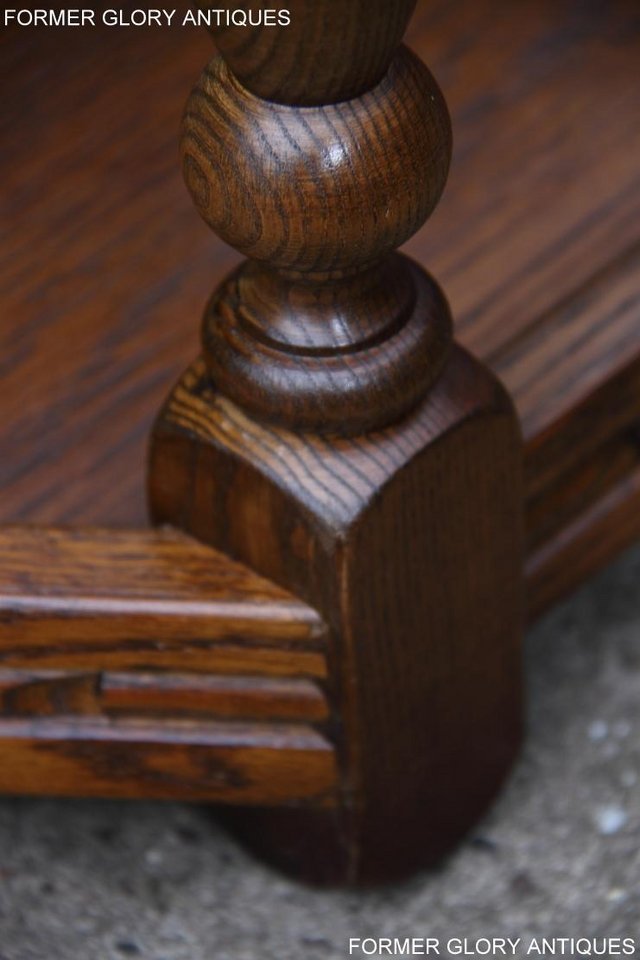 Image 37 of OLD CHARM LIGHT OAK CANTED HALL LAMP PHONE TABLE SIDEBOARD