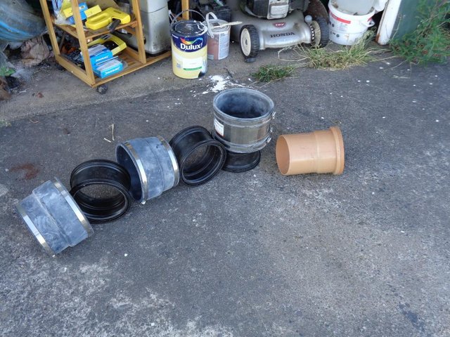 Image 2 of DRAINAGE PIPES RUBBER REDUCERS PLASTIC STRAIGHT BENDS ETC