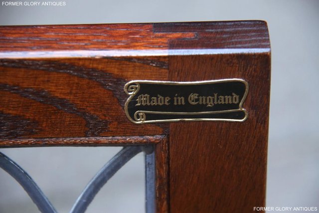 Image 16 of AN OLD CHARM TUDOR BROWN OAK CORNER TV CABINET STAND TABLE
