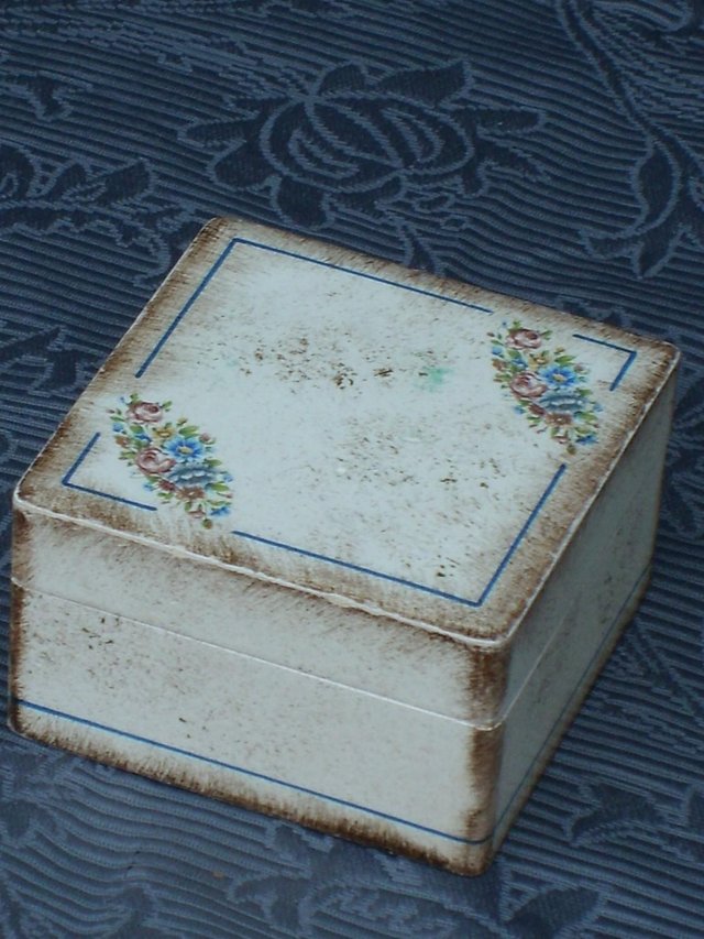 Preview of the first image of Vintage Florentine Painted Wood Box.