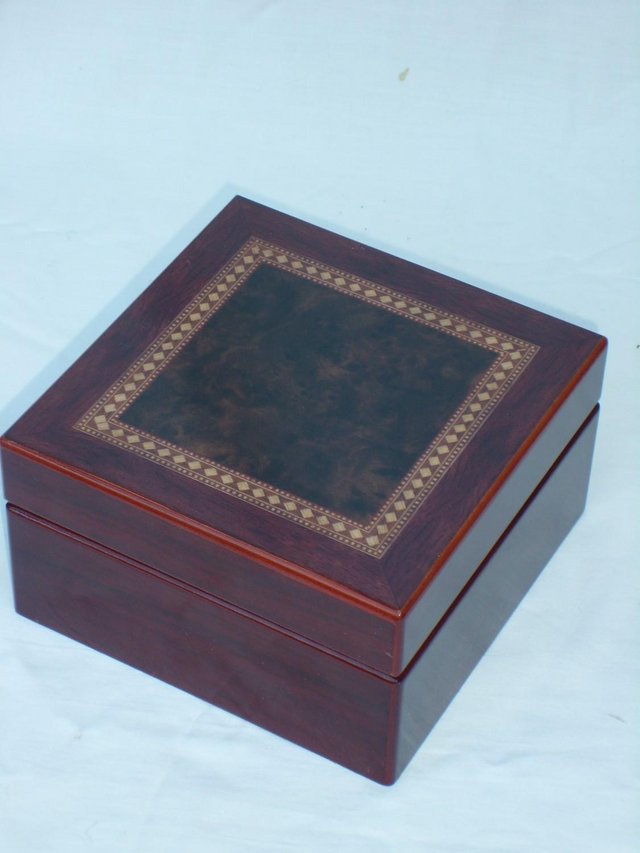 Preview of the first image of Wood Inlay Jewellery Box NEW!.