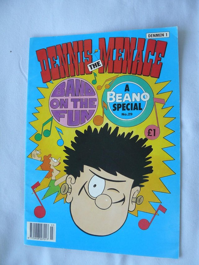 Preview of the first image of 1991 Dennis the Menace Band on the fun Beano Special No 29.