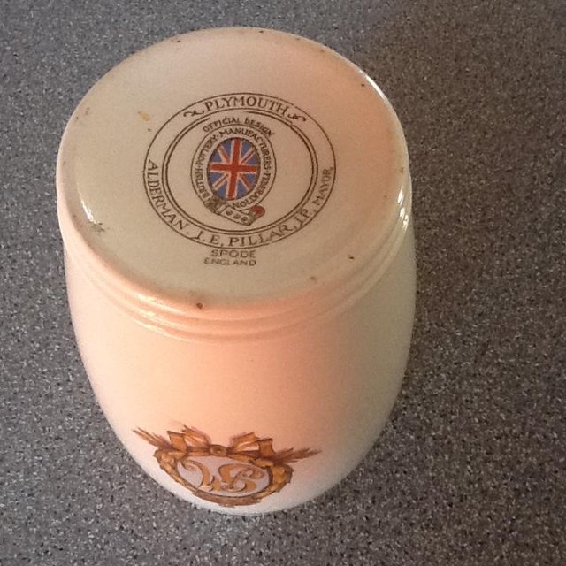 Image 2 of Spode Commemorative beaker Plymouth Uk connection