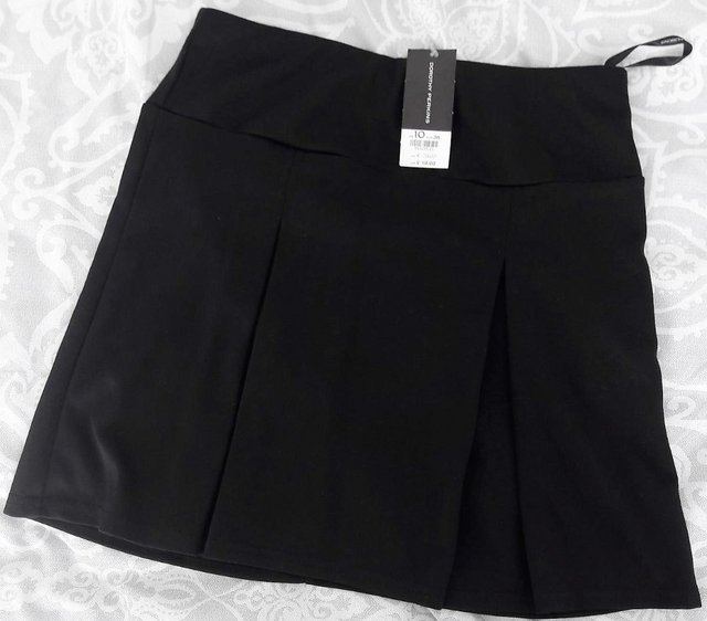 Image 2 of Dorothy Perkins black short skirt size 10