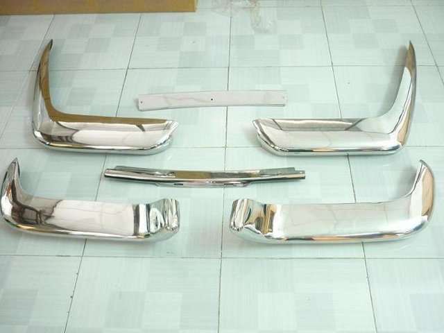 Preview of the first image of Volvo P1800 Jensen Cow Horn Stainless Steel Bumper.