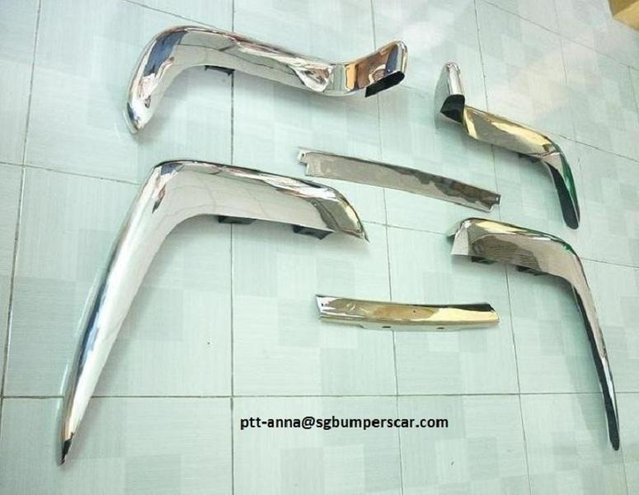 Image 2 of Volvo P1800 Jensen Cow Horn Stainless Steel Bumper
