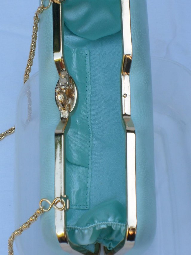 Image 2 of ACCESSORIZE Mint Green Hard Shell Handbag/Clutch