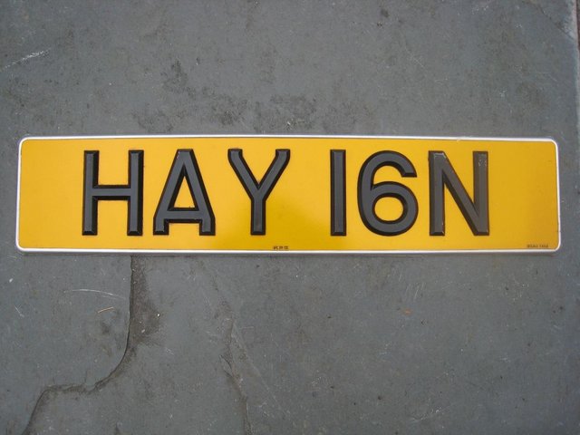 Preview of the first image of Registration Plate.