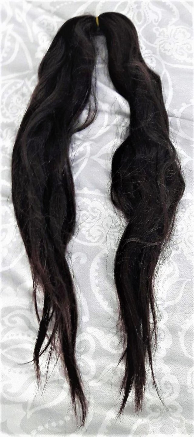Image 2 of Straight dark brown/black hair extensions