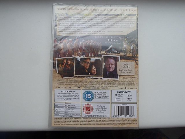 Image 2 of The Railway Man (Colin Firth) DVD - new, unopened