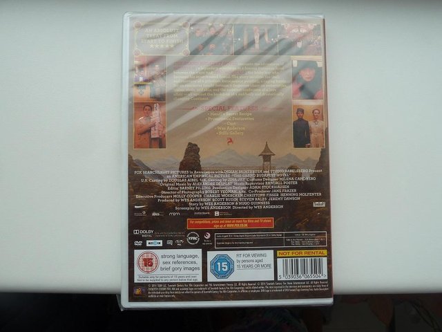 Image 2 of The Grand Budapest Hotel DVD - new