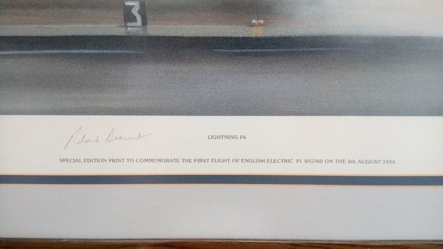 Image 2 of Lightning F6 Special Edition Signed Framed Print