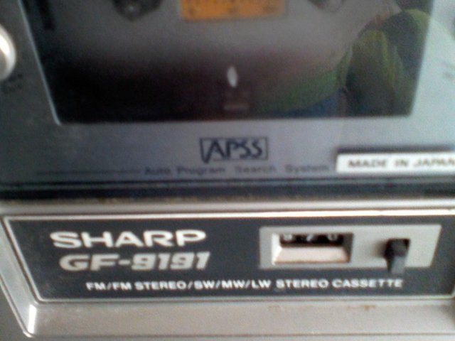 Preview of the first image of SHARP GF 9191 Fm sterio radio cassette Collectors Item Boom.