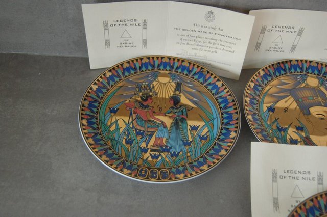 Image 3 of set of 4 legend of the nile collector plates