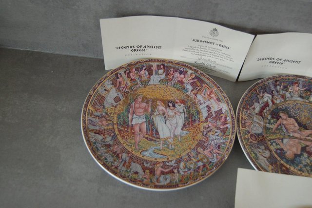 Image 2 of set of 4 legend of ancient greece plates