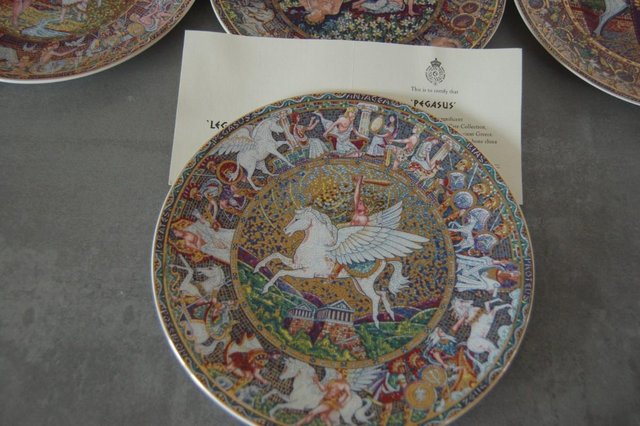 Image 3 of set of 4 legend of ancient greece plates