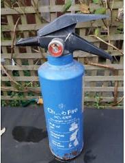 Preview of the first image of Vintage/old powder fire extinguisher..