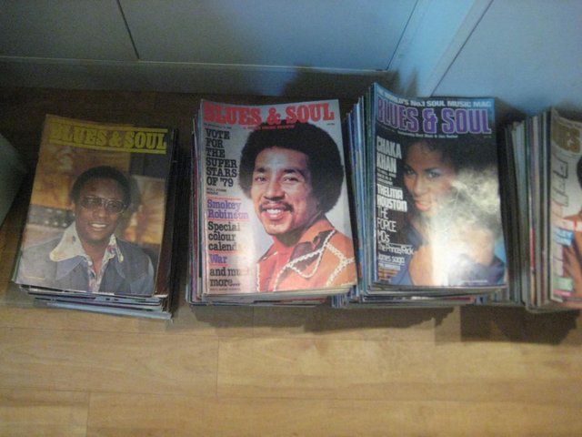 Preview of the first image of Blues & Soul Magazines from 1971 to 2006, Black Music Mags.
