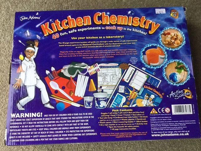 Image 2 of John Adams Kitchen Chemistry Science Set as new Age 8+